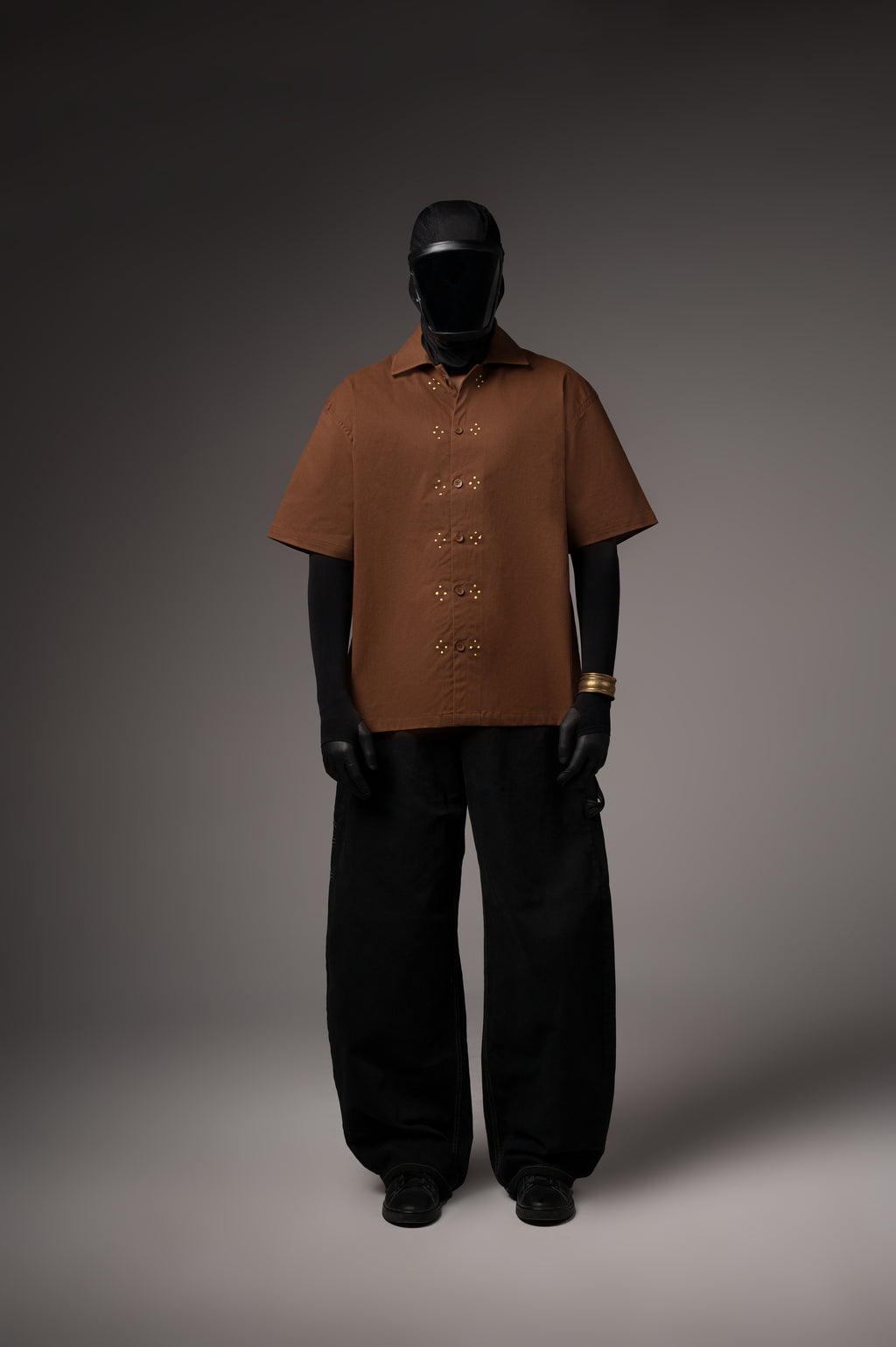 Brown Hand Paint Shirt