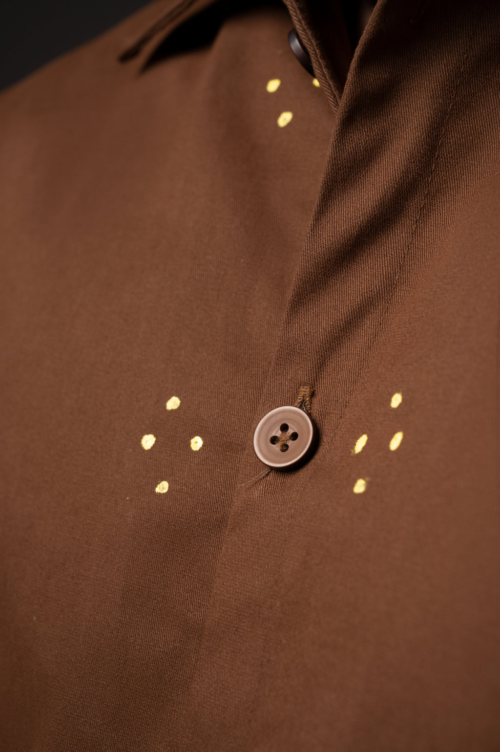 Brown Hand Paint Shirt