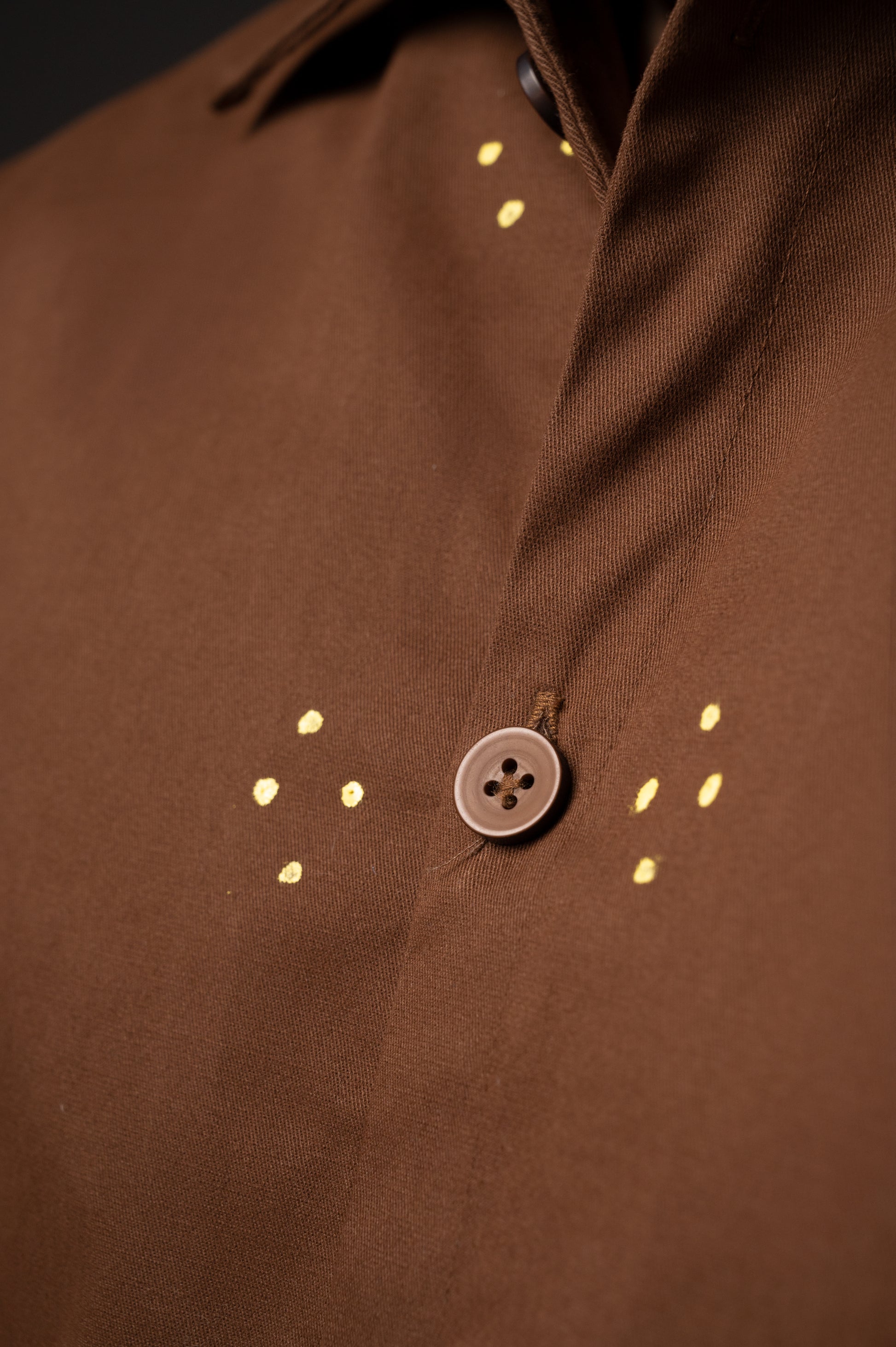 Brown Hand Paint Shirt