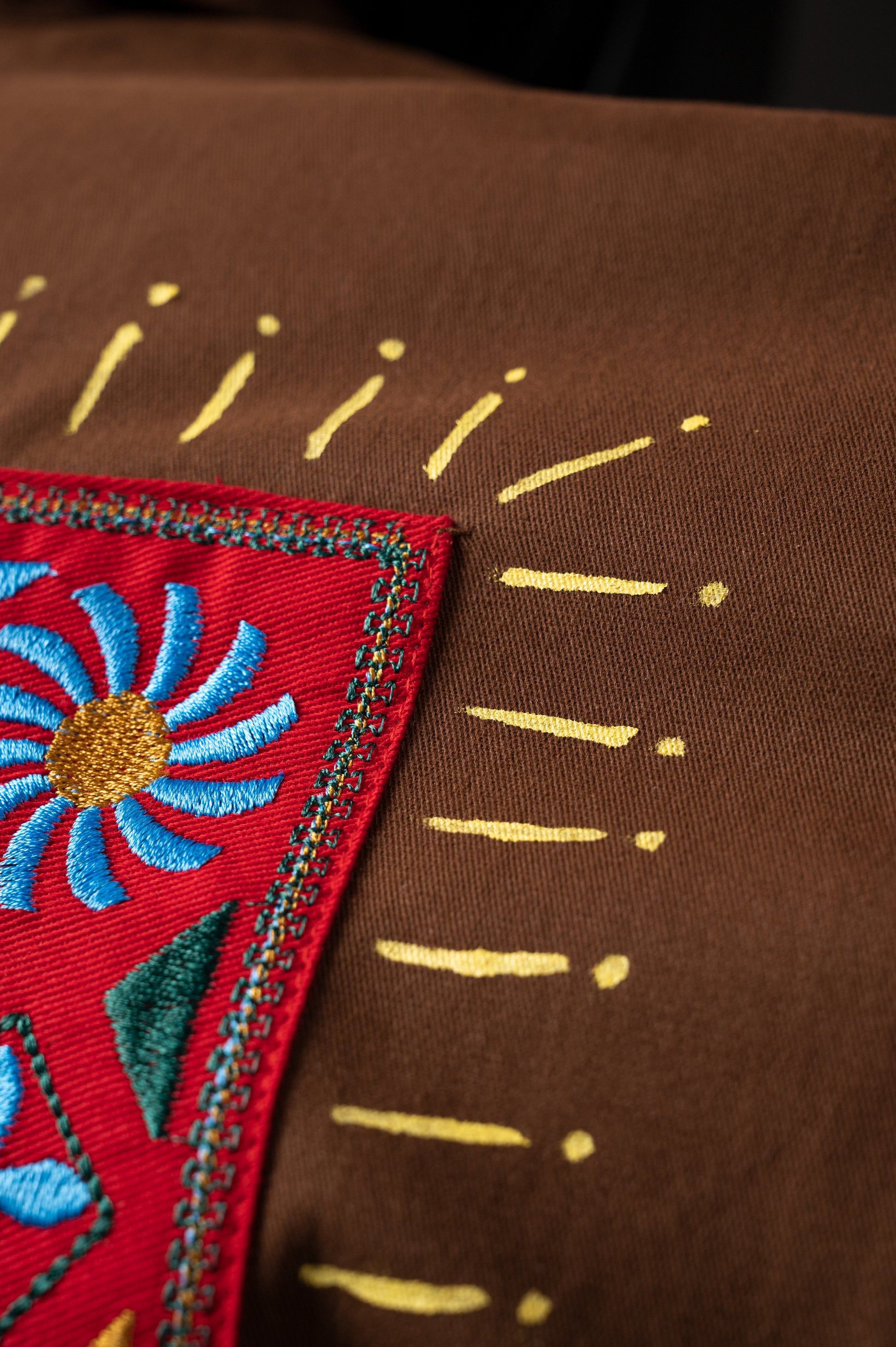 Brown Hand Paint Shirt